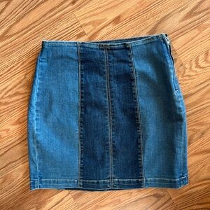 PACSUN Denim Patchwork Skirt